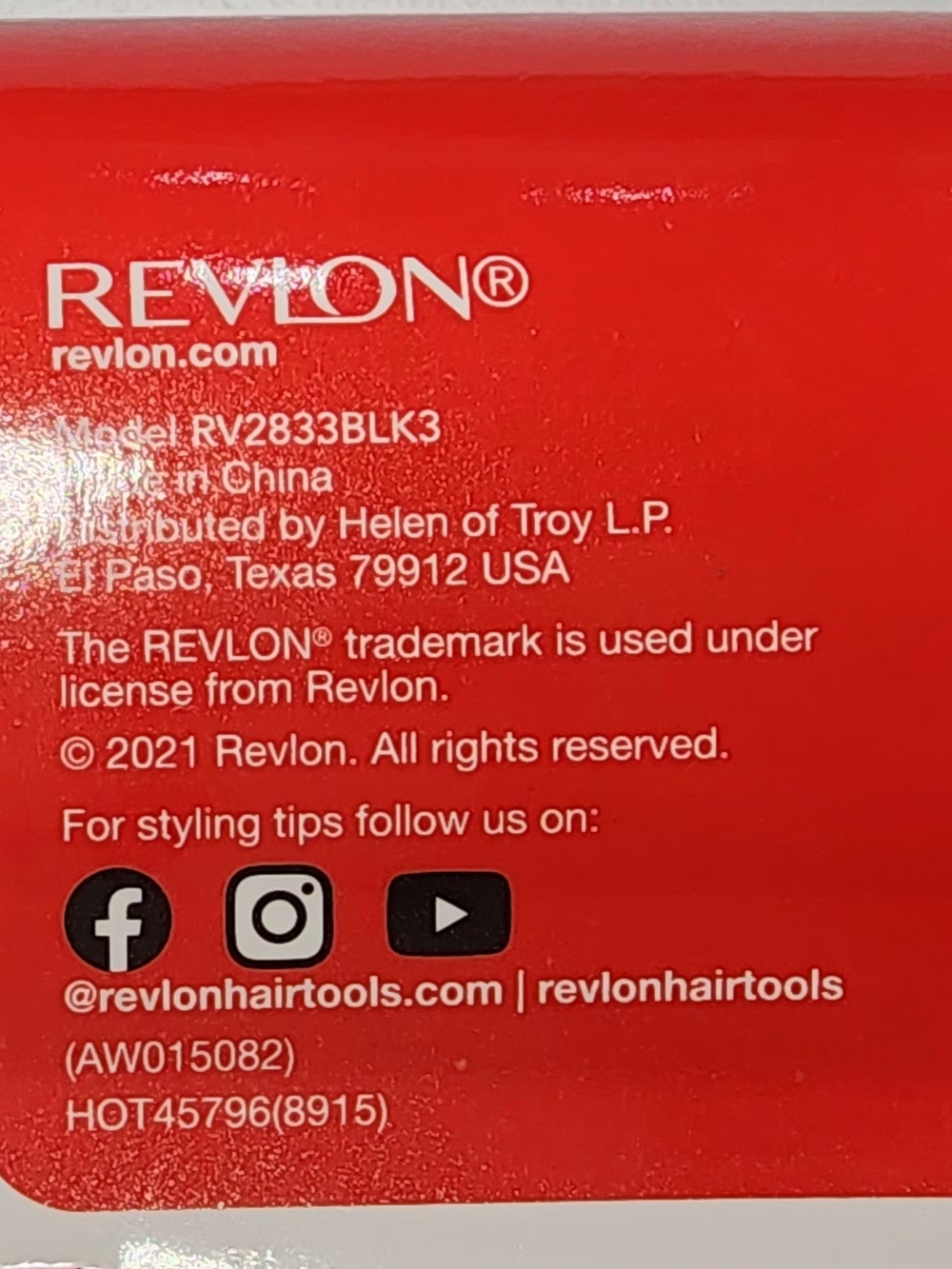 Revlon Straight and Smooth Paddle Brush Soft Feel Black Square All Hair Types - Picture 16 of 16
